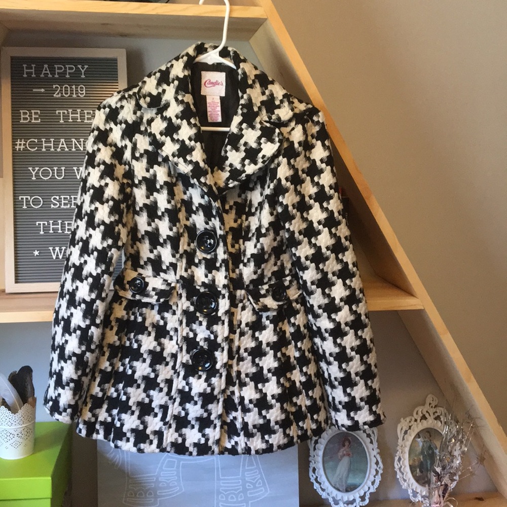 Candies houndstooth coat